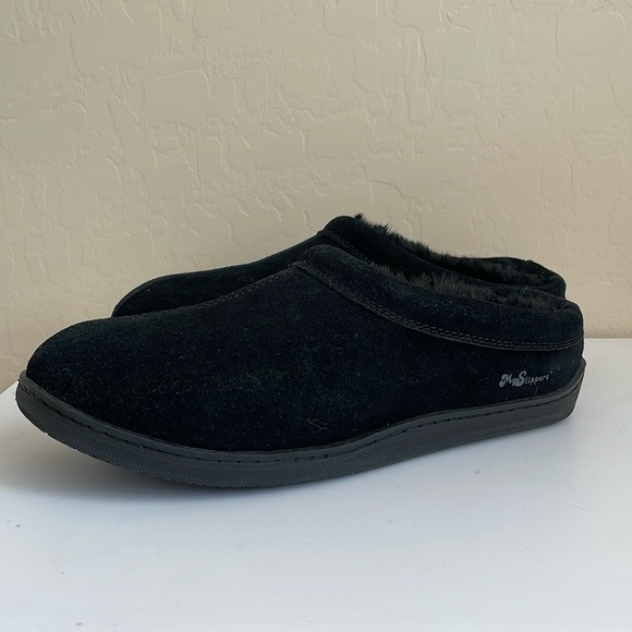 My slipper Fur Lined Leather Slipper - Picture 1 of 8